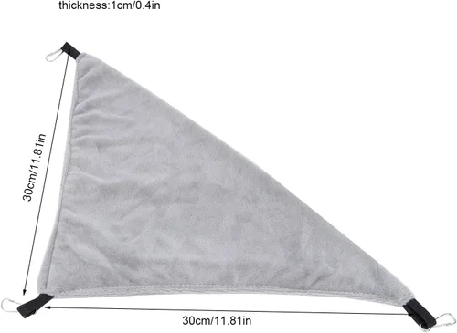 Vista 2 de Hamaca para animales pequeños, cama colgante, jaula para siesta para mascotas, accesorios para loro, azúcar, planeador, hámster, hurón, ardilla