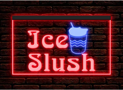 Vista 18 de 110244 Ice Slush - Letrero de neón con luz LED de neón (12 x 8 pulgadas, rojo)