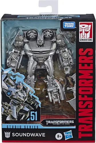 Transformers Toys Studio Series 51 Deluxe Class Dark of The Moon Movie Soundwave Action Figure - Kids Ages 8 & Up, 4.5"