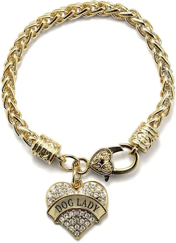 Vista 184 de Inspired Silver - Pulsera de oro con dije de corazón pavé con circonitas cúbicas