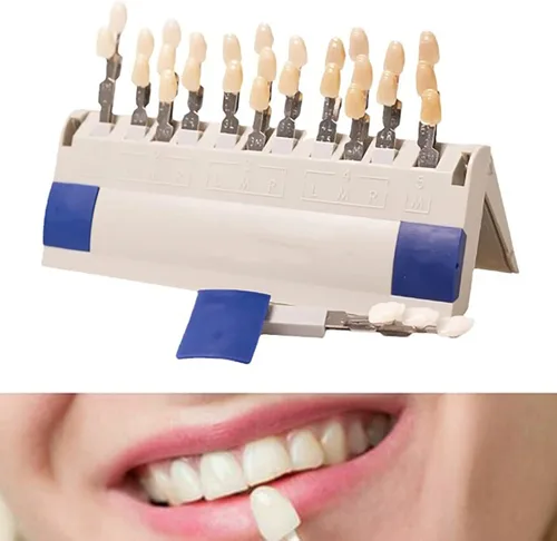 Vista 8 de ZJchao Sombra de dientes, sombra de dientes, 29 colores extraíbles, tabla de sombra para blanquear los dientes