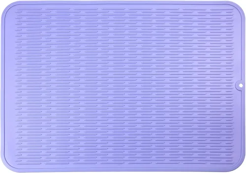 Vista 785 de MicoYang Alfombrilla de Silicona para Secar Platos de Múltiples Usos, Fácil de Limpiar, Ecológica, Alfombrilla de Silicona Resistente al Calor