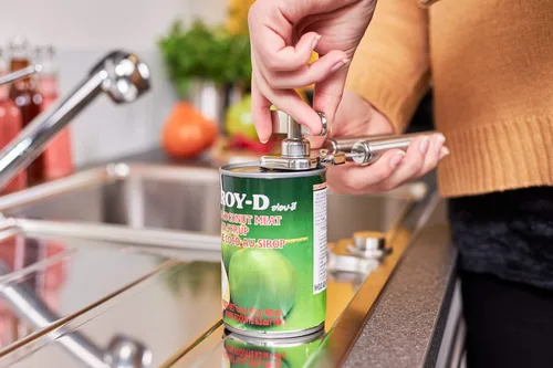 Vista 6 de Rösle Abrelatas de acero inoxidable con agarre de alicates, 7 pulgadas