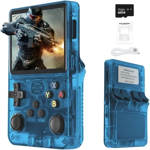 R36S 2025 Nueva consola de juegos de mano retro, más de 20000 juegos HD, mini consola de video retro, pantalla IPS de 3.5 pulgadas, consola portátil