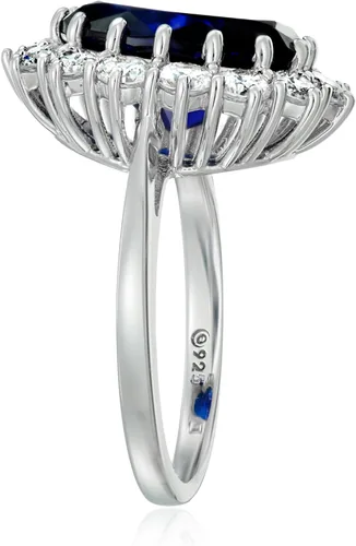 Vista 2 de Tienda Collection Platinum-Plated Sterling Silver Celebrity Kate Ring made with Infinite Elements Zirconia Accents