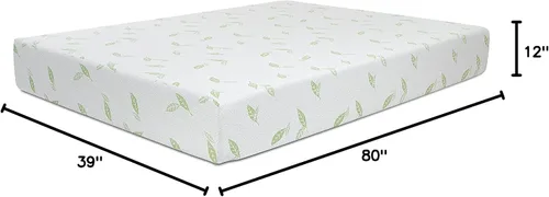 Vista 18 de NapQueen Colchón de espuma viscoelástica con infusión de té verde anula de 10 pulgadas, cama en una caja, colchón certificado CertiPUR-US