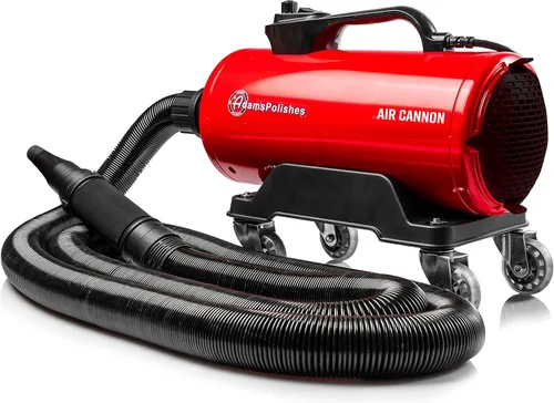 Adam's Polishes Air Cannon Secador Soplador para Automóvil - Potente Detallado | Secadores Filtrados, Sopladores y Cuchillas Más Seguros que Toalla