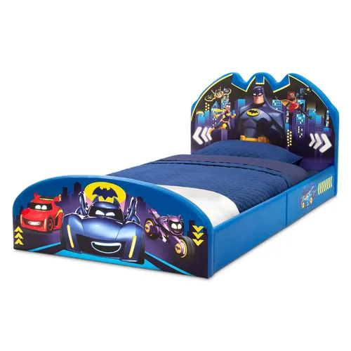 Vista 60 de Delta Children Jeep - Cama individual tapizada, color azul