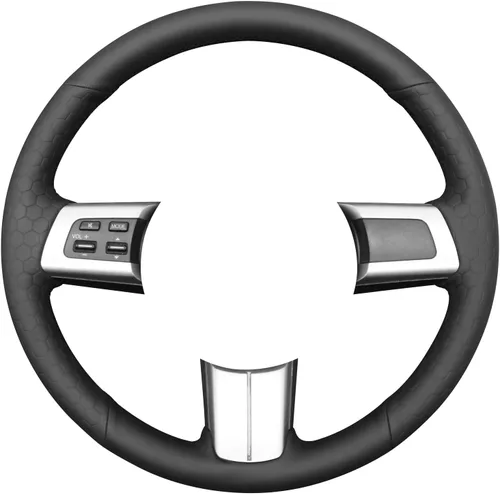 Vista 3 de MEWANT Funda de volante de automóvil para Mazda MX-5 2016 2017 2018 2019 cuero cosido a mano