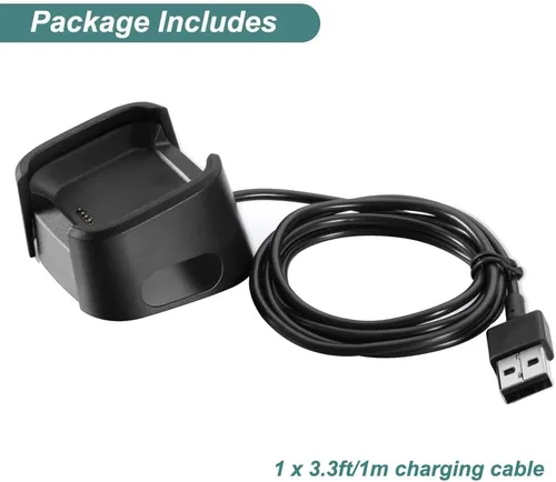 Vista 6 de Kissmart Cargador para Fitbit Versa 1Versa LiteVersa SE, cable de carga de repuesto para reloj inteligente Versa, Versa Lite (3.3 pies3.3 ft)