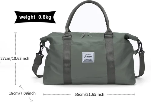 Vista 6 de Bolsa de viaje 2, D2-verde oscuro, Bolsa de viaje