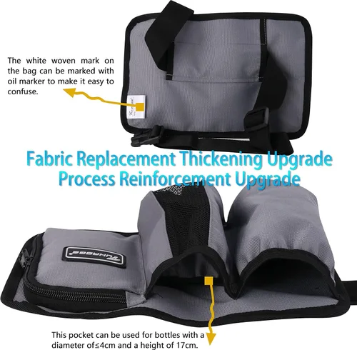 Vista 3 de Funda de aceite de masaje, bolsa de botella de masaje, funda para loción, masajista, masaje, funda de aceite, loción de masaje... (3kd9D-gris)