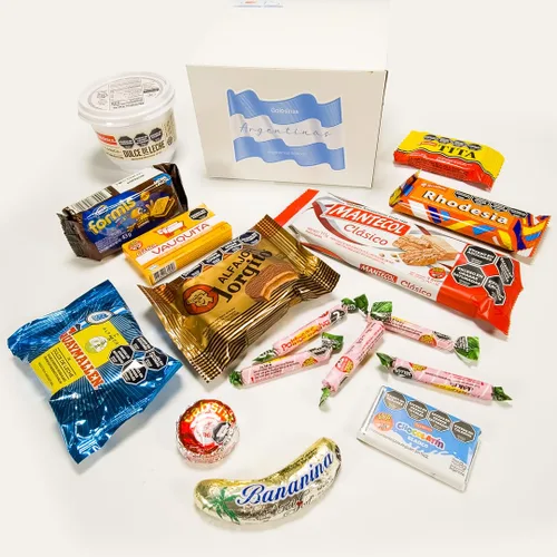 Vista 2 de Caja de regalo de caramelos argentinos/Caja de aperitivos argentinos/Golosinas Argentinas/Kiosko Argentino/Regalo Argentino