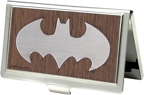Vista 9 de Buckle-Down Tarjetero BATMAN ARKHAM ASYLUM Joker Pose Plata Cepillada - Pequeño