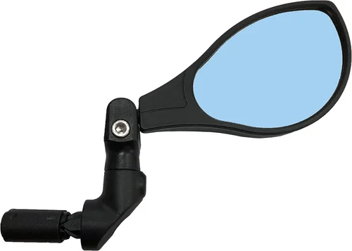 Vista 3 de Hafny Espejo de bicicleta con extremo de barra, lente de vidrio HD de grado automotriz, gran superficie, inastillable, multiángulo ajustable