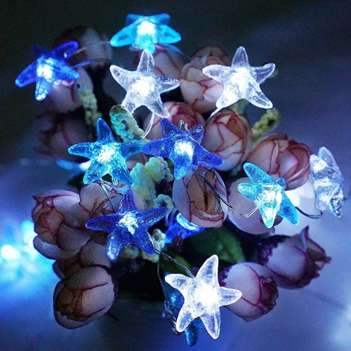 Vista 15 de Guirnalda de luces decorativas de piña, 14 pies, 40 LED, 8 modos, funciona con USB, con temática oceánica, para dormitorios, fiestas, bodas, jardín