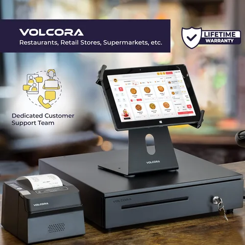 Vista 6 de Volcora Cajón de caja registradora para sistema de punto de venta (POS), 5 billetes7 monedas, 16" con ranuras ajustables para monedas, 24V