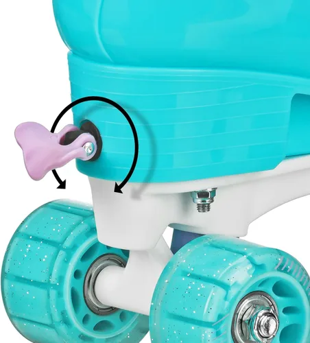 Vista 4 de Roller Derby Gumdrop - Patín ajustable para niños, color menta (3-6)