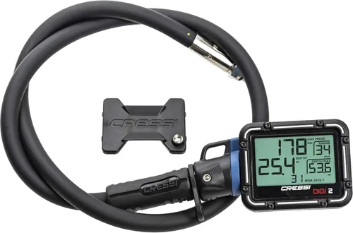 Vista 7 de Cressi Scuba Diving Pressure Gauge and Depth Gauge - Easy to Read and Carry - Digi2: Made in Italy