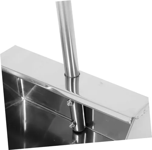 Vista 4 de DOITOOL Sartenes con mango largo, recogedor vertical de acero inoxidable resistente para vestíbulo, garaje, hogar y, 30.34 pulgadas de longitud