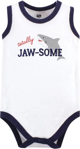 Vista 3 de Hudson - Mamelucos unisex, sin mangas y de algodón para bebé