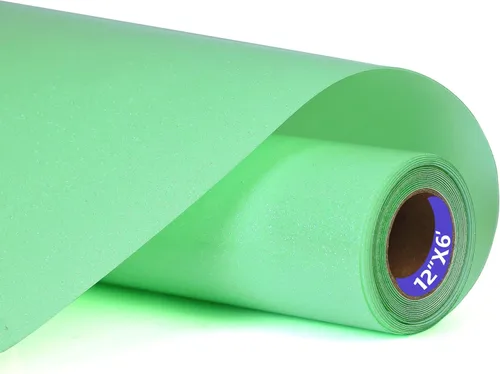 Vista 8 de Rollos de vinilo termotransferible negro HTV de 30,5 cm por 1,5 metros, para planchar DIY para playera, fácil de cortar y retirar para diseños