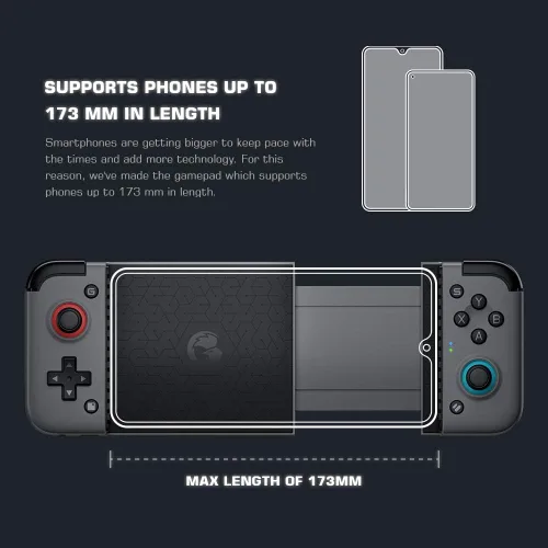 Vista 5 de GameSir X2 Bluetooth Móvil Gaming Controller controlador de teléfono para Android e iOS controlador de juego móvil inalámbrico Grip Support Xbox