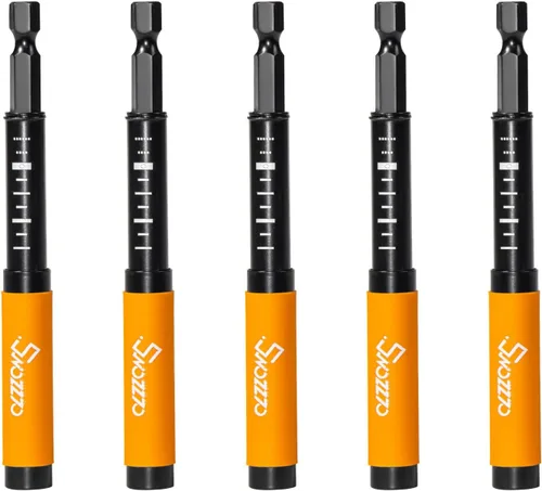 Vista 6 de 3 piezas de guía magnética de vástago hexagonal de 1/4 pulgadas (longitud: 3.15 pulgadas), soporte de punta de broca para evitar que los tornillos