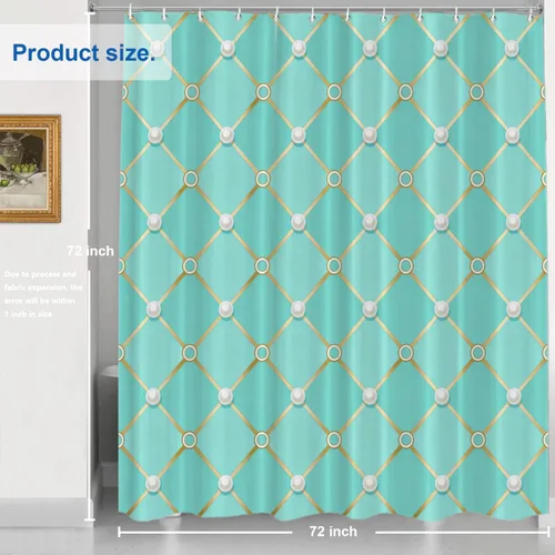 Vista 88 de Shrahala Father and Child Embracing No Hooks Shower Curtain with Snap in Liner Set, Tender Moment Captured Bathroom Décor Polyester Fiber Waterproof