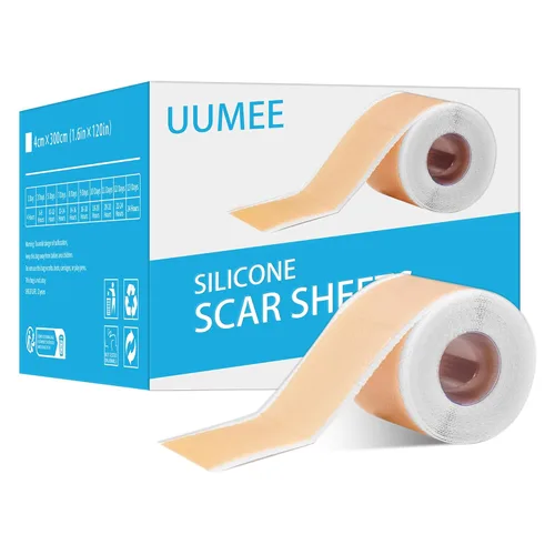 Vista 8 de Rollo de cinta de silicona suave para cicatrices, tiras de silicona reutilizables para cicatrices quirúrgicas, queloides, cicatrices de acné