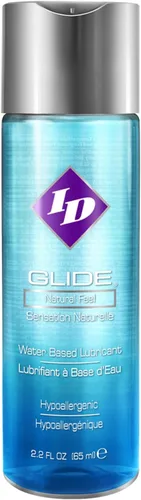 ID Glide Lubricante personal a base de agua de 2.2 onzas líquidas hipoalergénica para hombres, mujeres y parejas, sensación natural Liquid Glide
