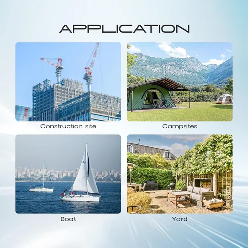 Vista 7 de Interruptor de línea impermeable, CNAODUN 12V DC 20A interruptor de palanca de encendido/apagado con botón basculante de luz verde DPST doble salida