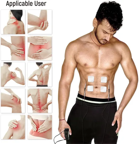 Vista 7 de iStim Super Soft 2"x2" TENS Unit Electrodes for TENS Massage EMS Unit/Muscle Stimulator - 100% Japanese Gel - 16 Pieces Reusable Electrode Pads