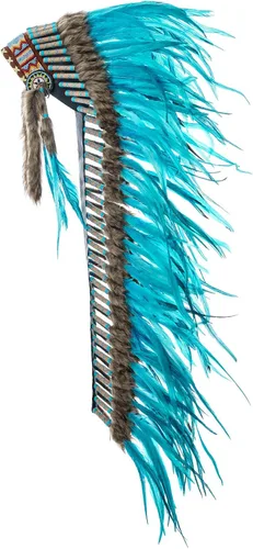 Novum Crafts Tocado de plumas Inspirado en indios nativos americanos Elige color