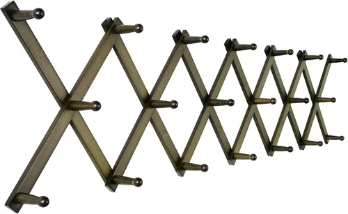 Vista 41 de SKOLOO Perchero de pared para sombreros con 14 ganchos, paquete de 2, de madera maciza, moderno, perchero de pared expandible para abrigos, Blanco