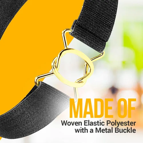 Vista 5 de HOLD'EM Cinturones para niños latón trenzado niño elástico hebilla cinturón