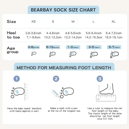 Vista 5 de Calcetines tobilleros antideslizantes para bebés con agarraderas para caminar de 0 meses a 7 años