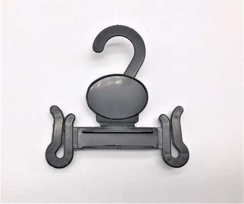 Vista 3 de NAHANCO Perchas de plástico para sandalias - 3 7/8", color negro - 100