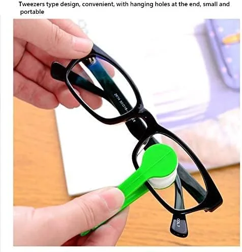 Vista 3 de 5 unids limpiador de vidrio para gafas de sol, cepillo de microfibra para gafas, limpiador de lentes de vidrio magnético, accesorios de limpieza