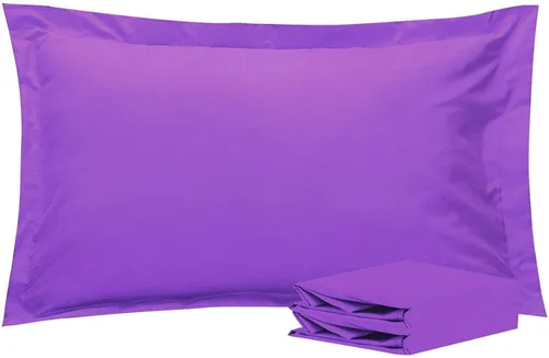 Vista 64 de NTBAY Fundas de almohada estándar, paquete de 2 fundas de almohada de microfibra cepillada de 20 x 26 pulgadas, súper suaves y acogedoras