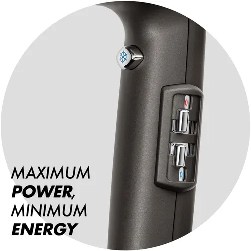 Vista 4 de Sam Villa Secador de pelo profesional iónico ligero y silencioso de Vision con velocidad y temperatura variables