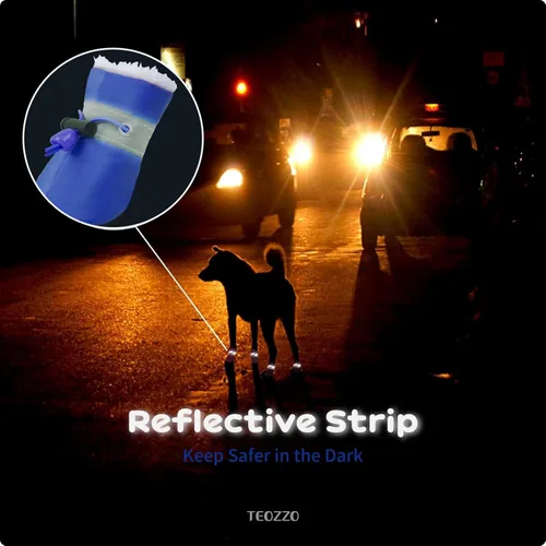 Vista 6 de Botas para Perro Botas de Nieve para Perro para Perros de Invierno Botas y Protector de Patas Botines Cálidos para Cachorro con Tira Reflectante