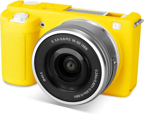 Vista 15 de Rieibi ZVE10 Estuche, Estuche Protector de Silicona Suave para Cámara Sony ZV-E10 ZVE10, Cubierta de Goma Ligera para Sony Alpha ZVE10 - Negro