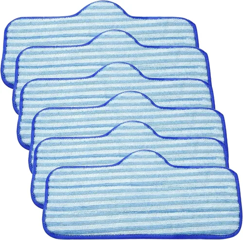 LINNIW Paquete de 6 almohadillas de microfibra compatibles con limpiador de vapor Dupray Neat, duraderas, reutilizables y lavables a máquina