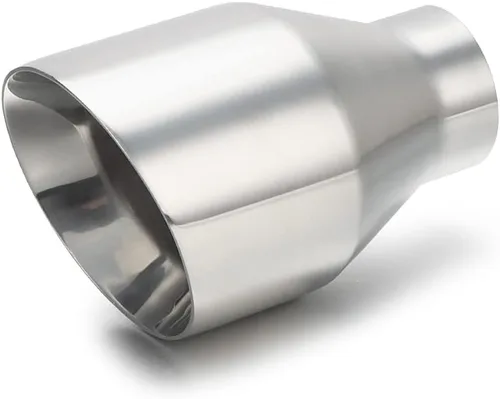 Vista 13 de LCGP Punta de escape negra diésel de 2.5 a 4 pulgadas, longitud total de 5 pulgadas, diseño de doble pared