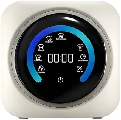 Combo de mini lavadora y secadora portátil 2 en 1, lavadora compacta de carga frontal de 3.5 L, capacidad de 0.7 lbs, ideal para dormitorios, viajes