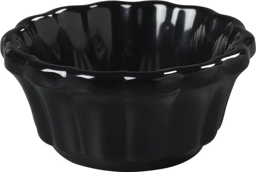 Vista 8 de Carlisle FoodService Products 4394303 Ramequín festoneado de melamina, 2 onzas, negro