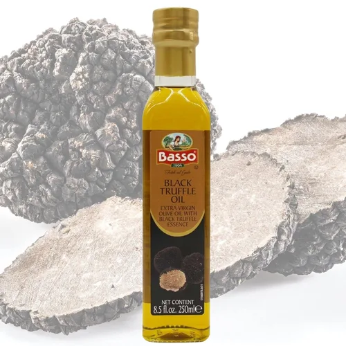 Vista 4 de Juego de aceite de trufa blanco y negro, tamaño de botella grande, 2 botellas de 8.5 onzas (8.5 fl oz), alto concentrado