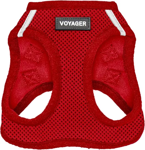 Vista 27 de Voyager Step-in Air - Arnés de malla para cualquier clima, reflectante, antitirones, para perros y gatos pequeños y medianos, con velcro, hebilla