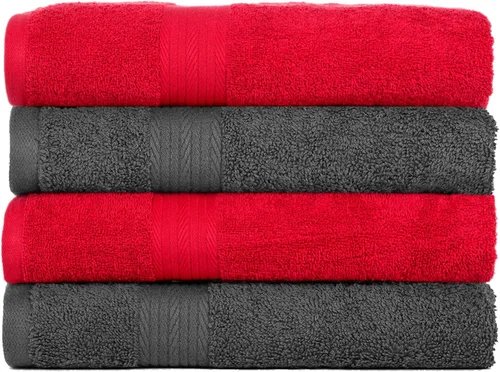 Vista 59 de Ample Decor Paquete de 4 toallas de mano de 600 GSM, 100% algodón, certificadas Oeko Tex, supersuaves, altamente absorbentes, de secado rápido